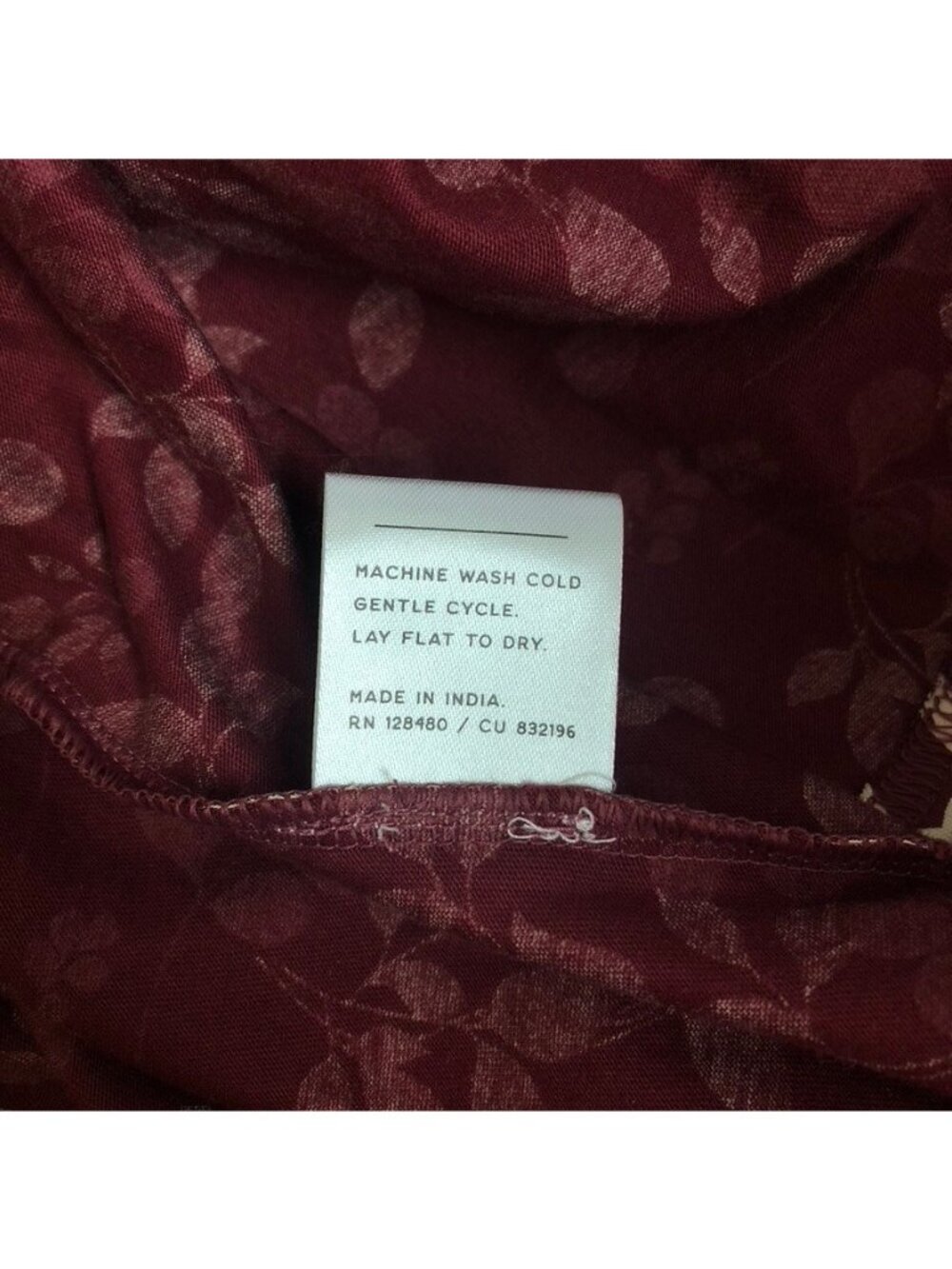 Pact Staycation Short Robe Berry Sprigs Size M/L - Picture 6 of 6